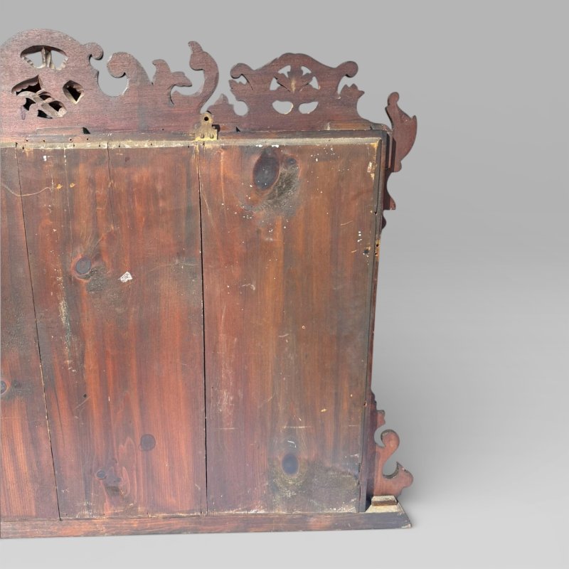 Antique 19th Century Chippendale Style Carved Mahogany & Gilt Wall Mirror - Image 14